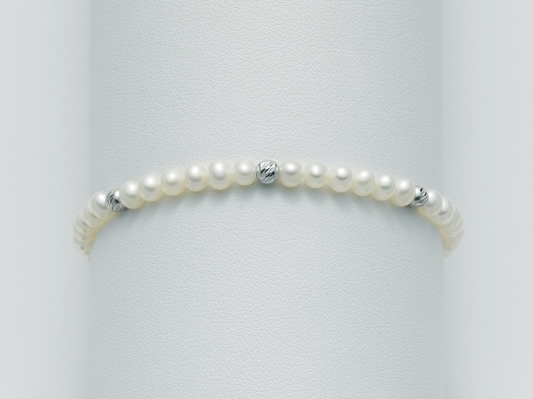 Bracciale Miluna perle e oro bianco - Piano Gioielli